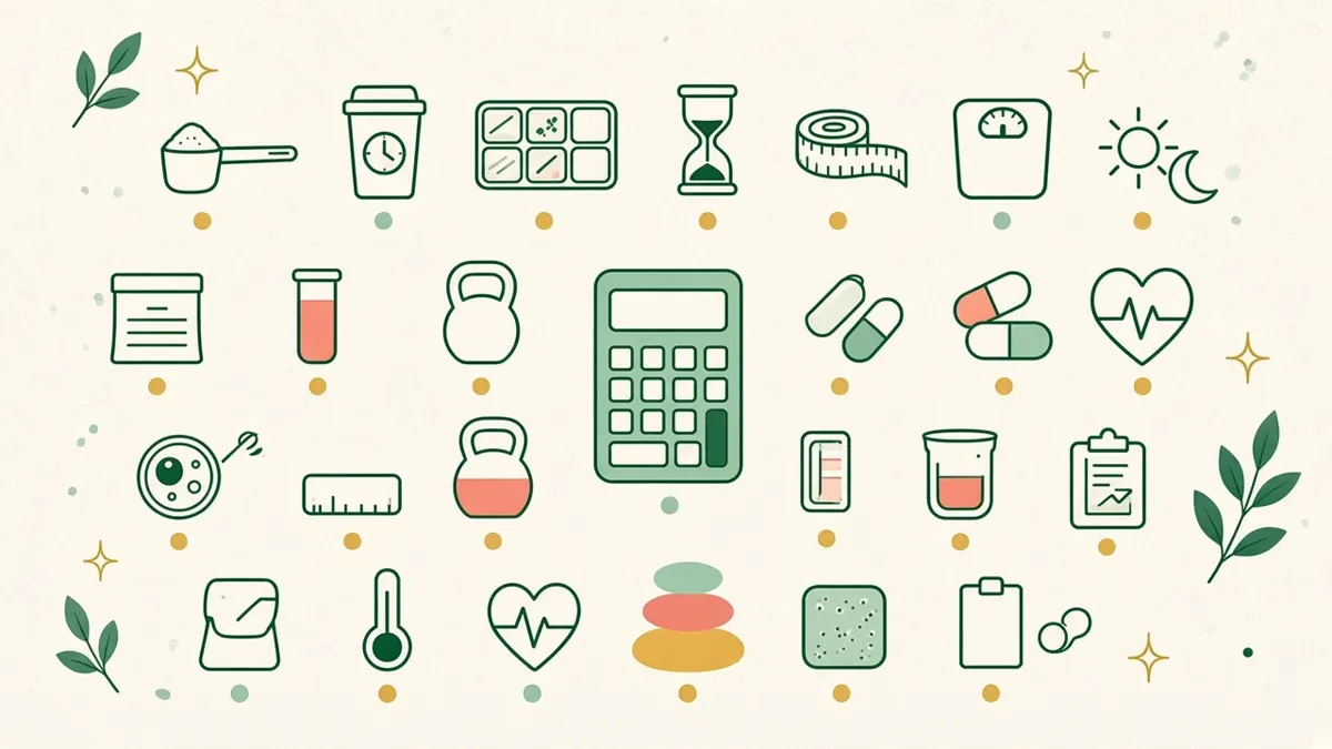 Illustrated overview of the longevity tools: a calculator, timeline and evidence chart.